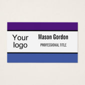 Elegant, minimalistische badge visitekaartje (Voorkant)