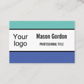 Elegant, minimalistische badge visitekaartje (Voorkant)