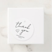 Elegant minimalistische bruiloft Hartelijk dank Bedankjes Labels (In situ)