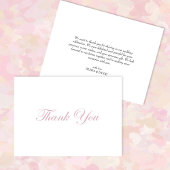 Elegant minimalistische bruiloft Hartelijk dank Bedankkaart