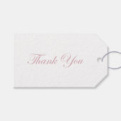 Elegant minimalistische bruiloft Hartelijk dank Cadeaulabel (Voorkant (Horizontaal))