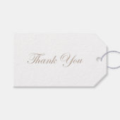 Elegant minimalistische bruiloft Hartelijk dank Cadeaulabel (Voorkant (Horizontaal))