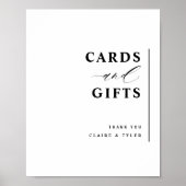 Elegant minimalistische Kaarten en cadeaubonnen vo Poster (Voorkant)
