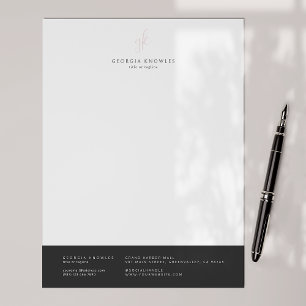 Elegant minimalistische professional briefhoofd