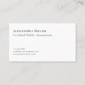 Elegant minimalistische professional visitekaartje (Voorkant)