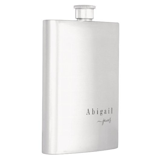 Elegant minimalistische scriptnaam gepersonaliseer flacon (Rechts)