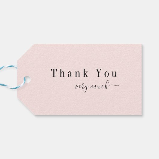 Elegant minimalistische scriptnaam op maat cadeaulabel (Achterkant Horizontaal)