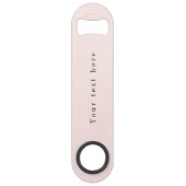 Elegant minimalistische scriptnaam op maat speed flessenopener (Achterkant)