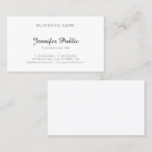 Elegant minimalistische Sjabloon Clean Trendy Mode Visitekaartje (Voorkant / Achterkant)