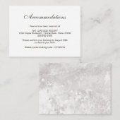 Elegant-minimalistische Stone Wedding Accommodatio Informatiekaartje (Voorkant / Achterkant)