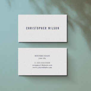 Elegant minimalistische textuur White Blue Consult Visitekaartje