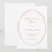 Elegant minimalistische uitnodiging (Voorkant / Achterkant)