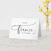 elegant - minimalistische verloofde gefeliciteerd kaart (Gele Bloem)