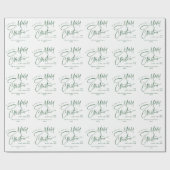 Elegant Minimalistische Vrolijk Kerstfeest Cadeaupapier (Vlak)