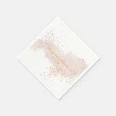 Elegant minimalistische Waterverf Gold Splatter Servet (Hoek)