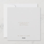 Elegant minimalistische Waterverf kerstmis Feestdagenkaart (Achterkant)