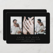 Elegant minimum 3 foto save the date (Voorkant / Achterkant)