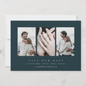 Elegant minimum 3 foto save the date (Voorkant)