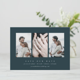 Elegant minimum 3 foto save the date