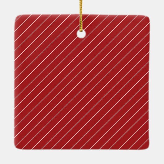 Elegant minimum foto collage kerstscript keramisch ornament (Achterkant)