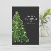 elegant minimum waterverf kerstboombomen vakantie (Staand voorkant)