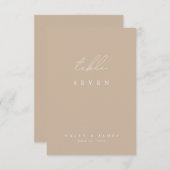 Elegant minimumaantal witte en beige bruiloft (Voorkant / Achterkant)