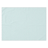 Elegant Mint Chevrons Patroon Tafelkleed (Voorkant (Horizontaal))