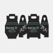 Elegant Mint en Black Wedding Hangover Kit Bedankdoosjes (Uitgevouwen)