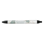 Elegant Mint en Moss Green Persoonlijke Inkt Pen (Voorkant)