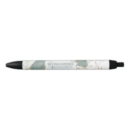 Elegant Mint en Moss Green Persoonlijke Inkt Pen