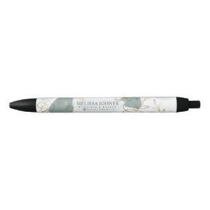 Elegant Mint en Moss Green Persoonlijke Inkt Pen