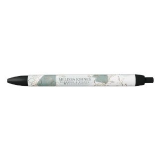 Elegant Mint en Moss Green Persoonlijke Inkt Pen