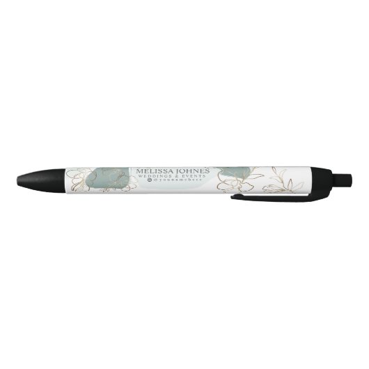 Elegant Mint en Moss Green Persoonlijke Inkt Pen (Bodem)