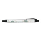 Elegant Mint en Moss Green Persoonlijke Inkt Pen (Bovenkant)