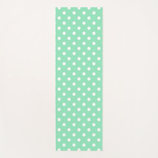 Elegant Mint Green Fitness Moderne Sjabloon Yogamat (Voorkant)