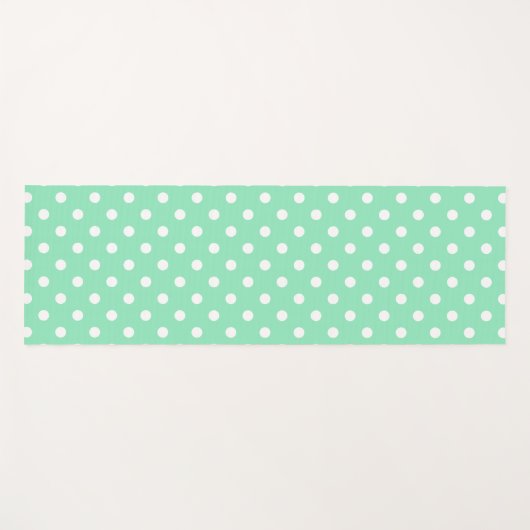 Elegant Mint Green Fitness Moderne Sjabloon Yogamat (Voorkant (horizontaal))