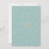 Elegant mint green gold glitter glam Graduation Kaart (Achterkant)