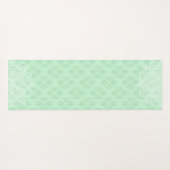 Elegant Mint Green Oriental Mandala Yoga Mat (Achterkant (horizontaal))