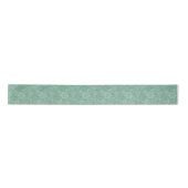 Elegant Mint-Green Tones Retro Floral Lace Satijnen Lint (Voorkant)