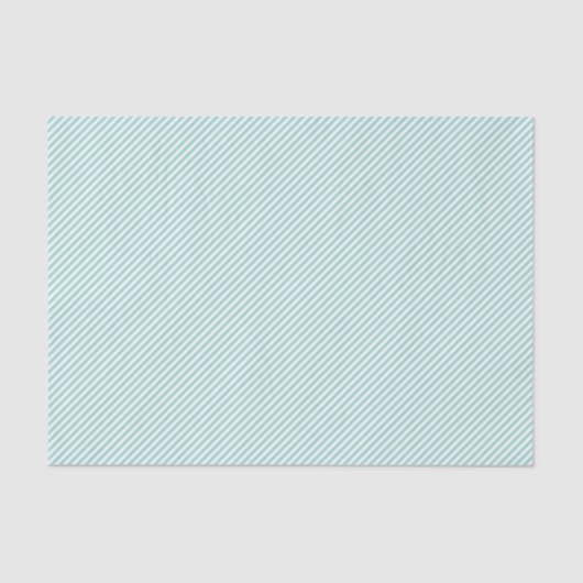 Elegant Mint Groen Licht Aqua Blauwgroen Streeppat Tissuepapier (Voorkant)