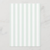 Elegant Mint Vertical Stripes Informatiekaartje (Achterkant)