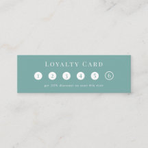 Elegant Mint White Simple 6 Punch Professional