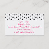 elegant "Miranda" Visitekaartje (Achterkant)