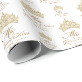 Elegant Mis Quince Anos Gold Tiara Cadeaupapier (Rol Hoek)