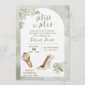 Elegant Miss to Mrs Bridal Shower Invitation Kaart (Voorkant)