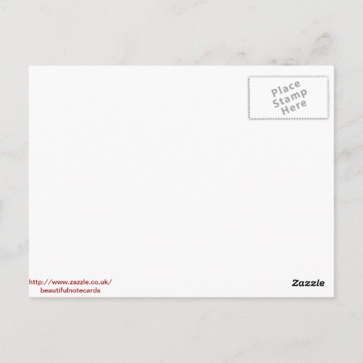 Elegant Misty Roos Briefkaart (Achterkant)