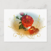 Elegant Misty Roos Briefkaart (Voorkant)