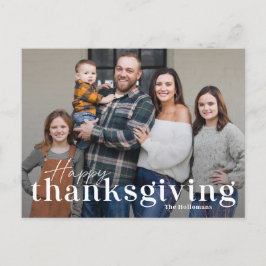 Elegant Mix Thanksgiving Photo Card Briefkaart