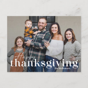 Elegant Mix Thanksgiving Photo Card Briefkaart