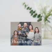 Elegant Mix Thanksgiving Photo Card Briefkaart (Staand voorkant)